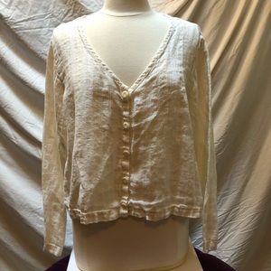 Flax linen top